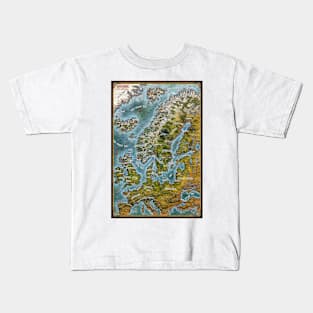 Map of Midgard Kids T-Shirt